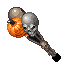 Pumpkin Skull Balloons (Weighted)